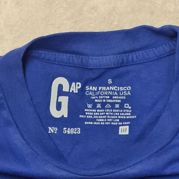 GAP Crewneck T-shirt Men's SMALL Athletic Fit Activewear Athleisure Summer Gym - Picture 2 of 6